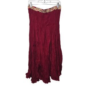 Chaudry Sports KC Thanksgiving Burgundy Maxi Skirt